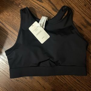 NWT Fabletics black high impact sports bra size 1X